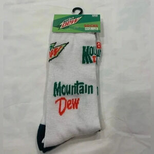 MEN’S Crew Socks Mountain Dew Shoe Size 6 - 12